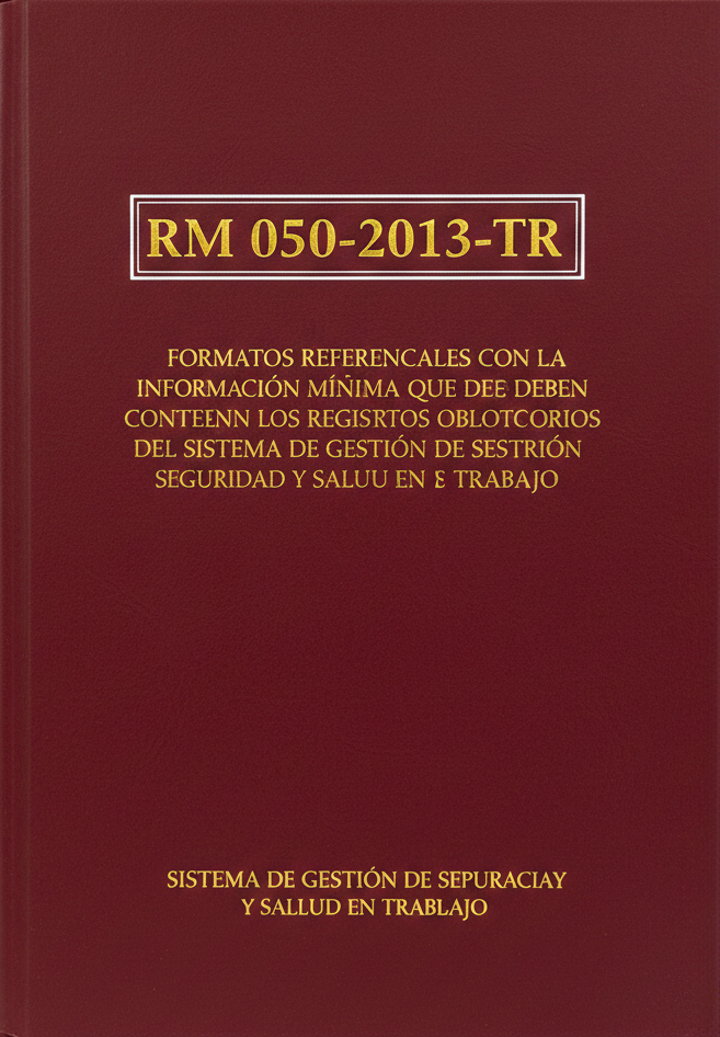 RM 050-2013-TR Formatos Referenciales